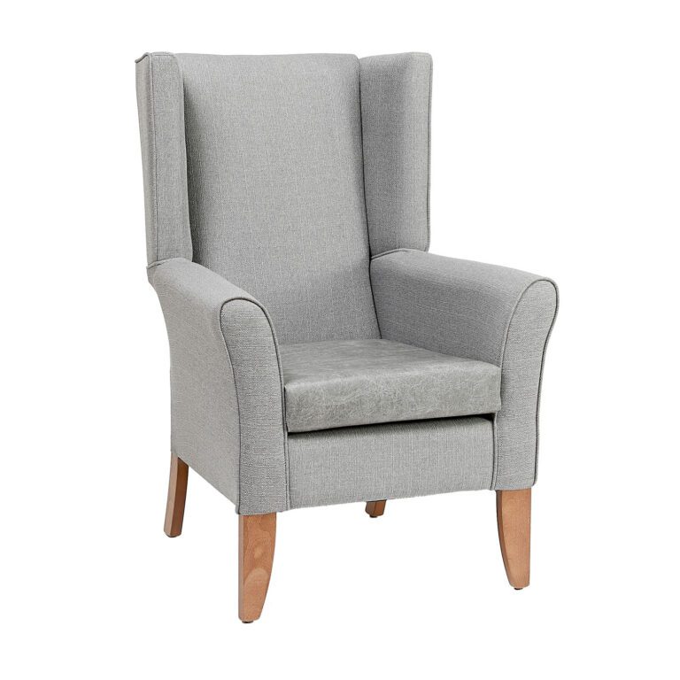 Cambourne High Back Chair With Wings - walnut