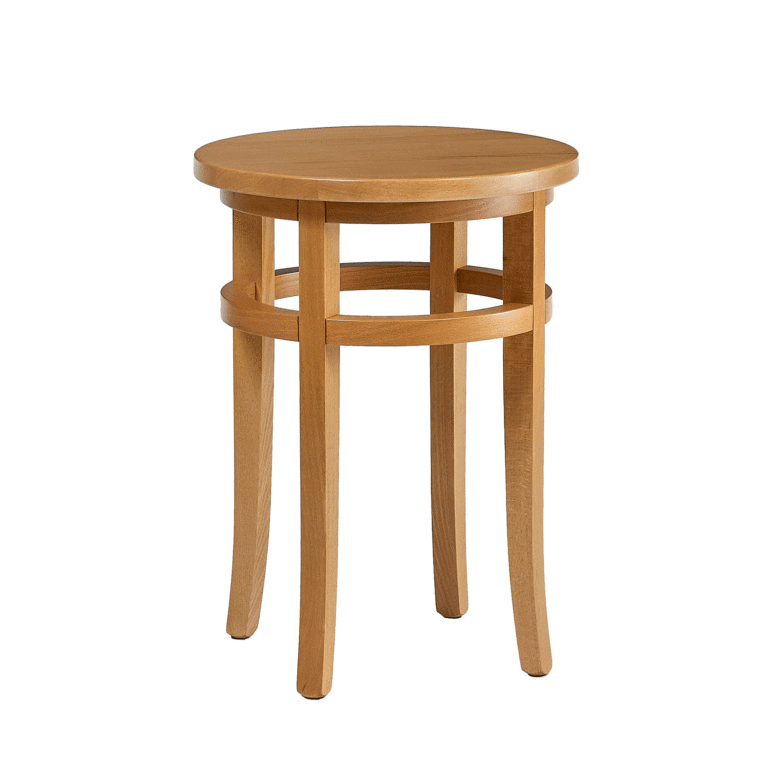 Livonia Circular Side Table - oak