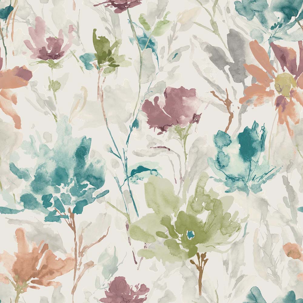 Serene Flora Aquamarine