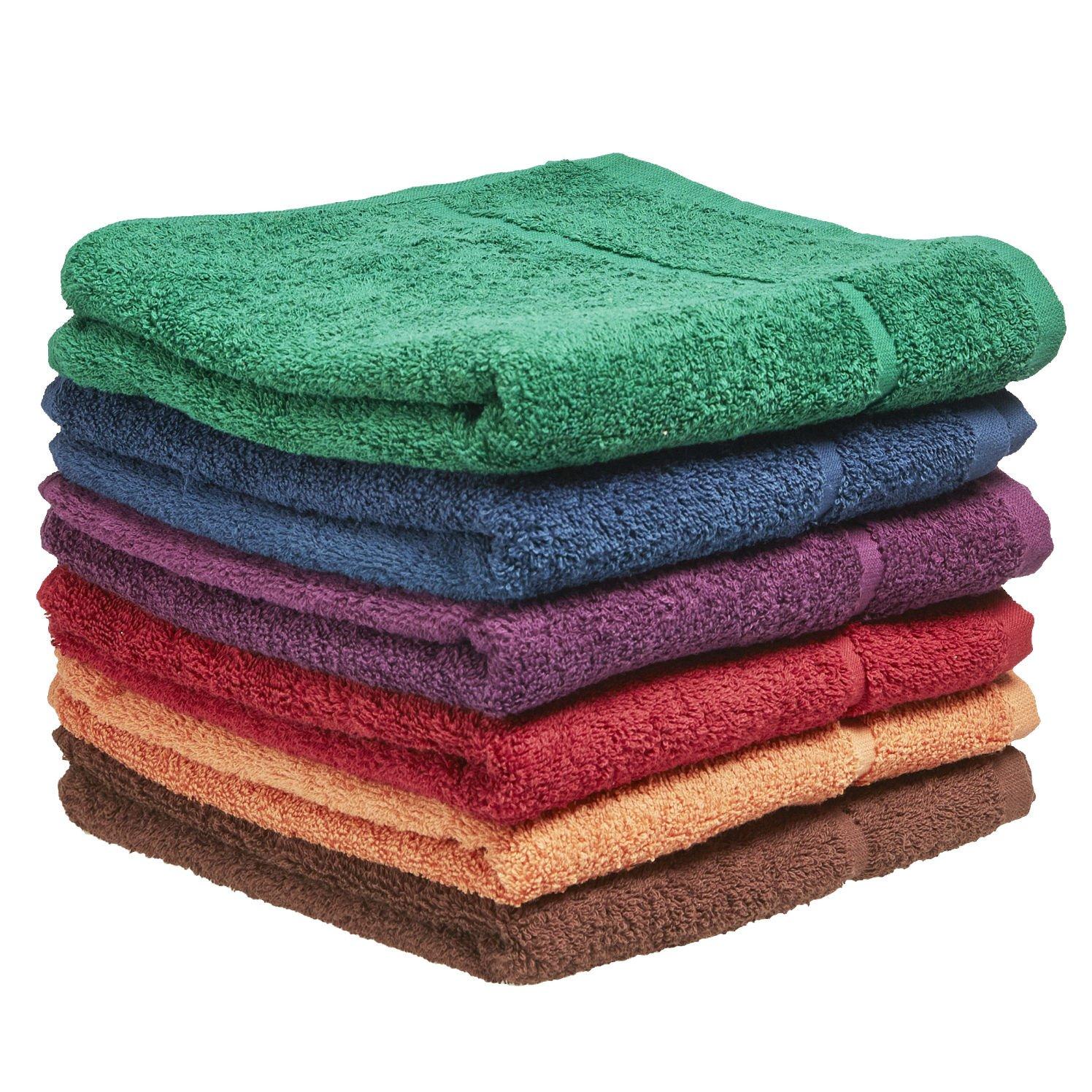 Coloured face cloths