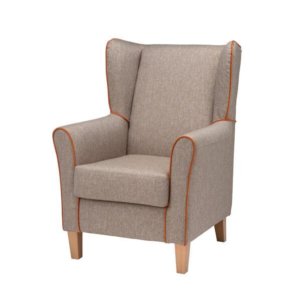 Alice High Back Chair with Wings B702