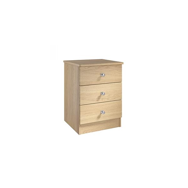Emerson 3 Drawer Bedside