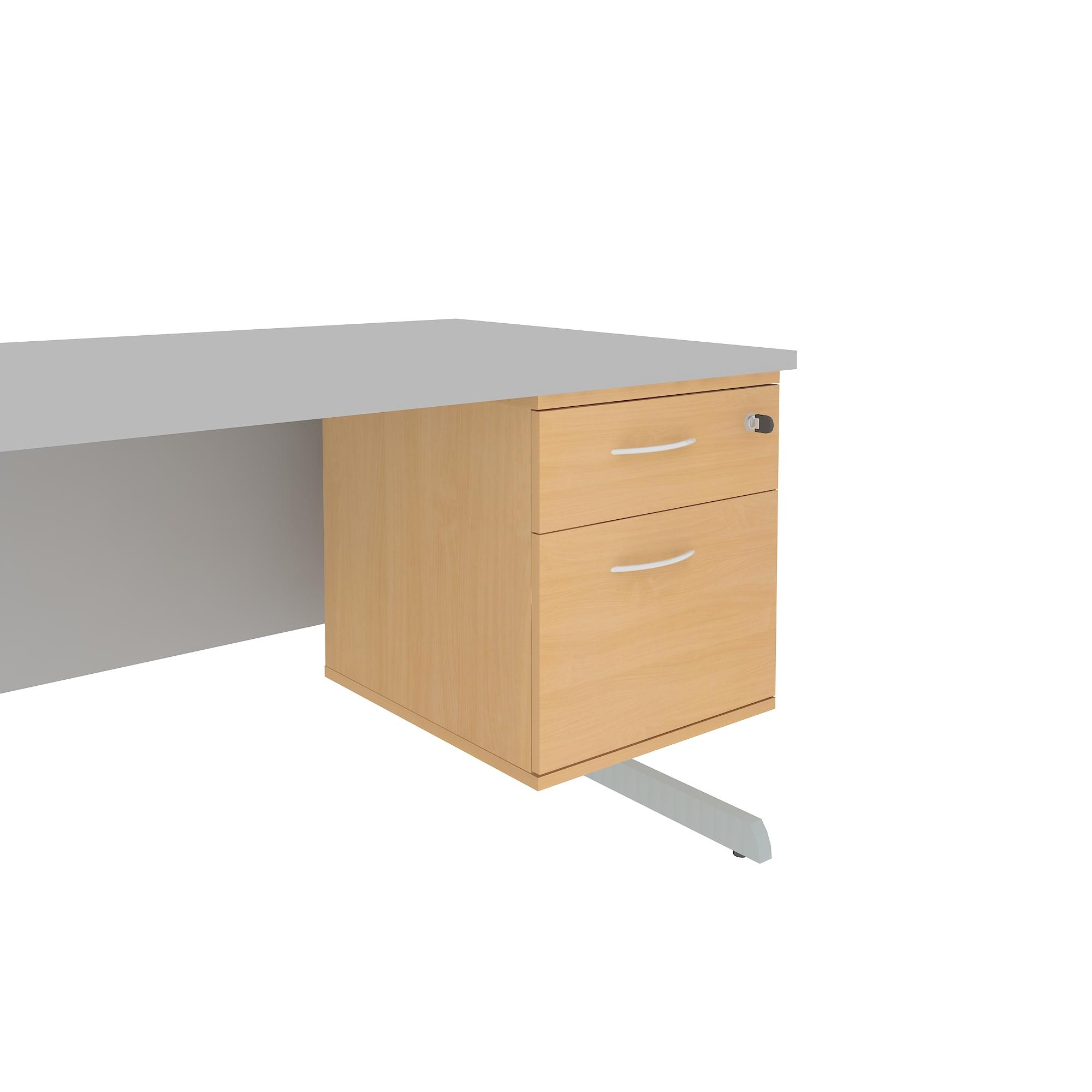 PSP525 Opto 2 Drawer Fixed Pedestal