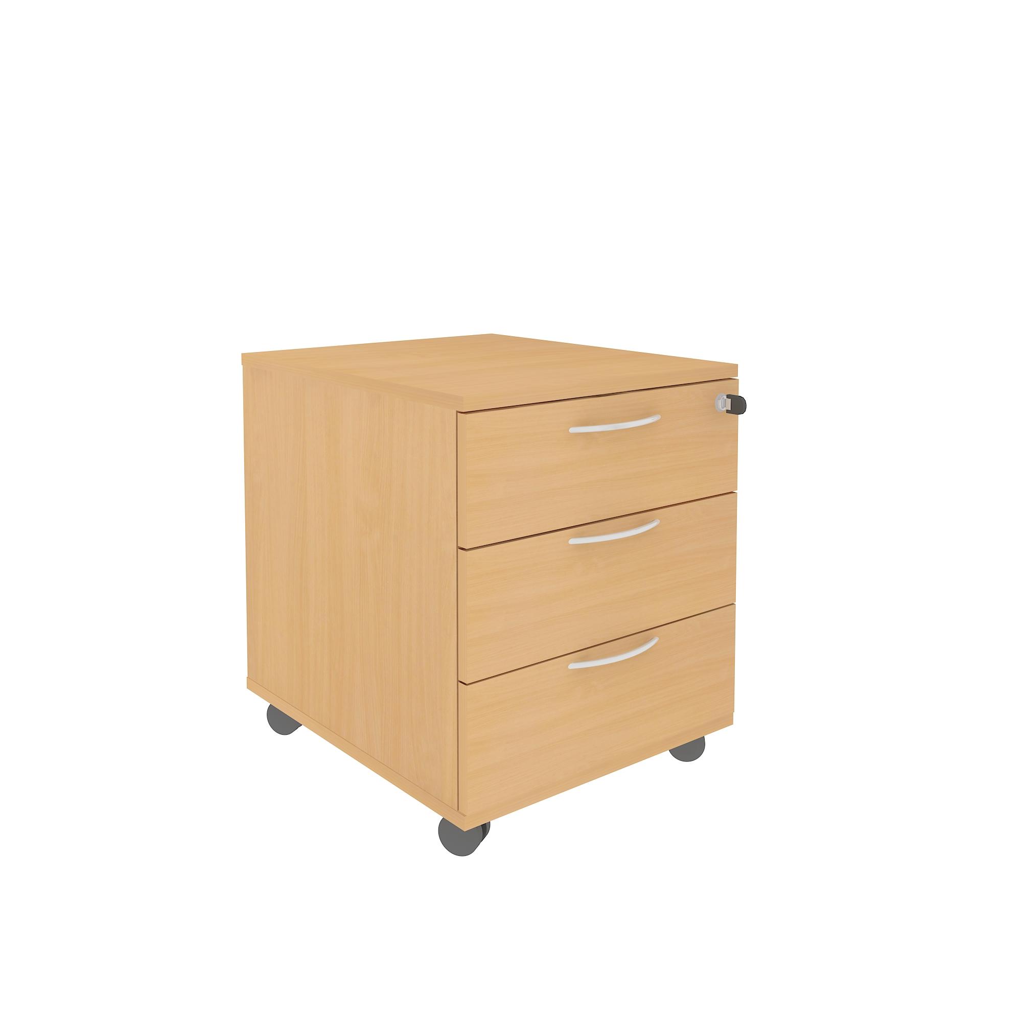 PSR532 Low Mobile 3 Drawer Pedestal Unit