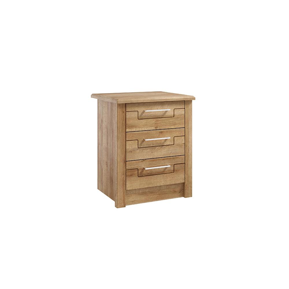 Afton 3 Drawer Bedside