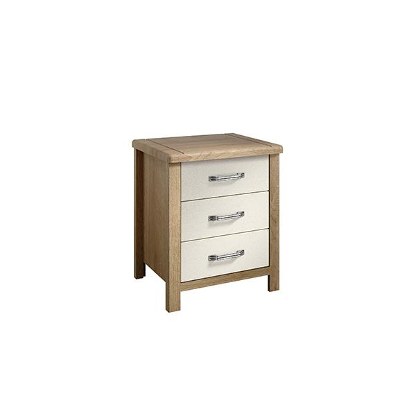 Oakland 3 Drawer Bedside