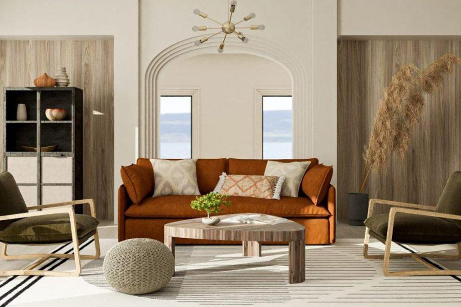 arthy tones care home room design